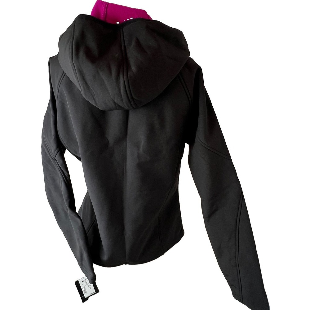 New Balance Women's Jacket Black Pink Full Zip Hooded Long Sleeve Size M NWT $90 - Picture 15 of 15